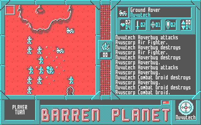 Barren Planet: Player Turn