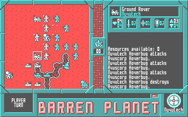 Barren Planet: a battle rages
