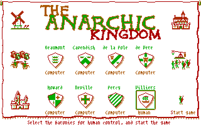 The Anarchic Kingdom: Selecting a Player
