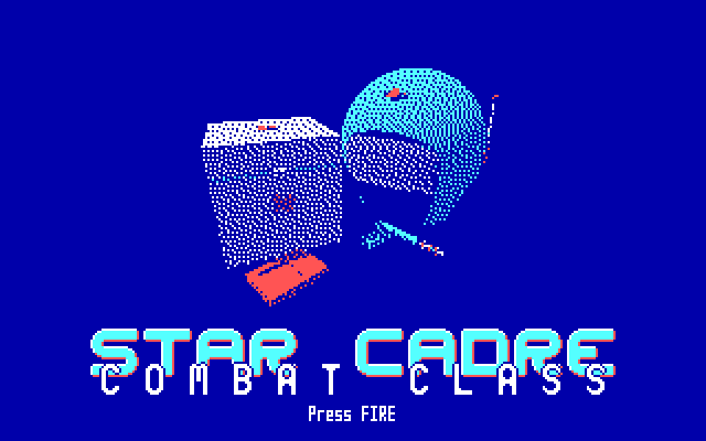 Star Cadre: Combat Class. The title screen.