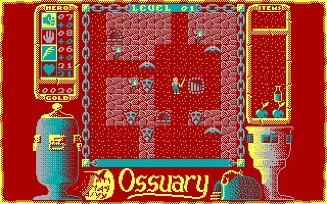 The staircase on Ossuary's first level