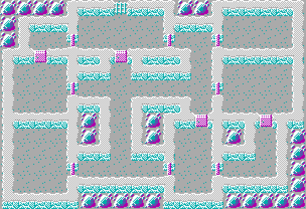 A sample dungeon generated by the LevelMap library